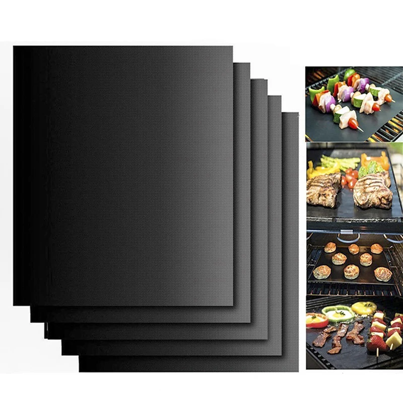 

Reusable Barbecue Grill Baking Mat Non-stick BBQ Cooking Baking Mats Covers Sheet Foil Oilpaper Heat-Resistant Pad BBQ Liner 1PC