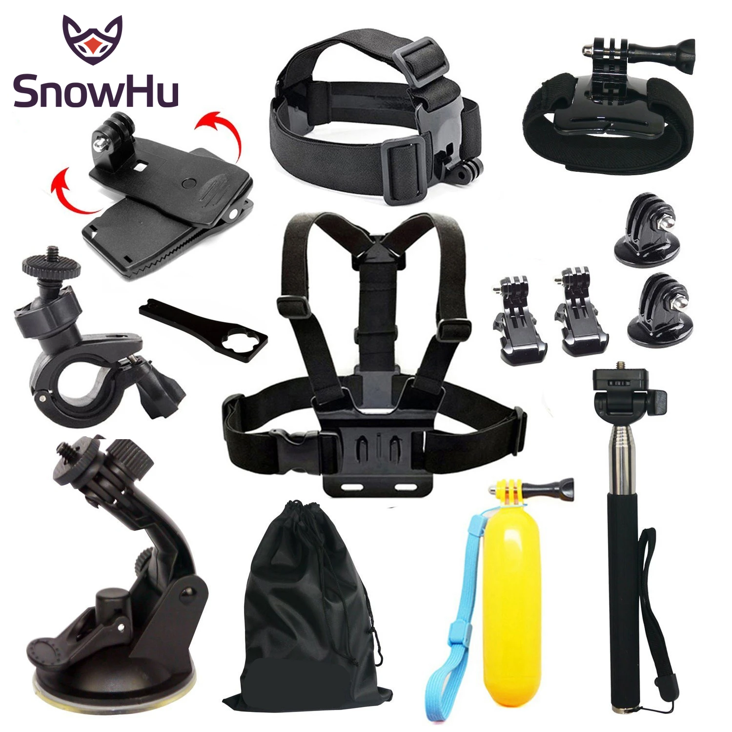 

Аксессуары для Go Pro Hero 9 8 7 6 5 4 черное крепление для Yi 4k Mijia чехол для экшн-камеры eken GS01