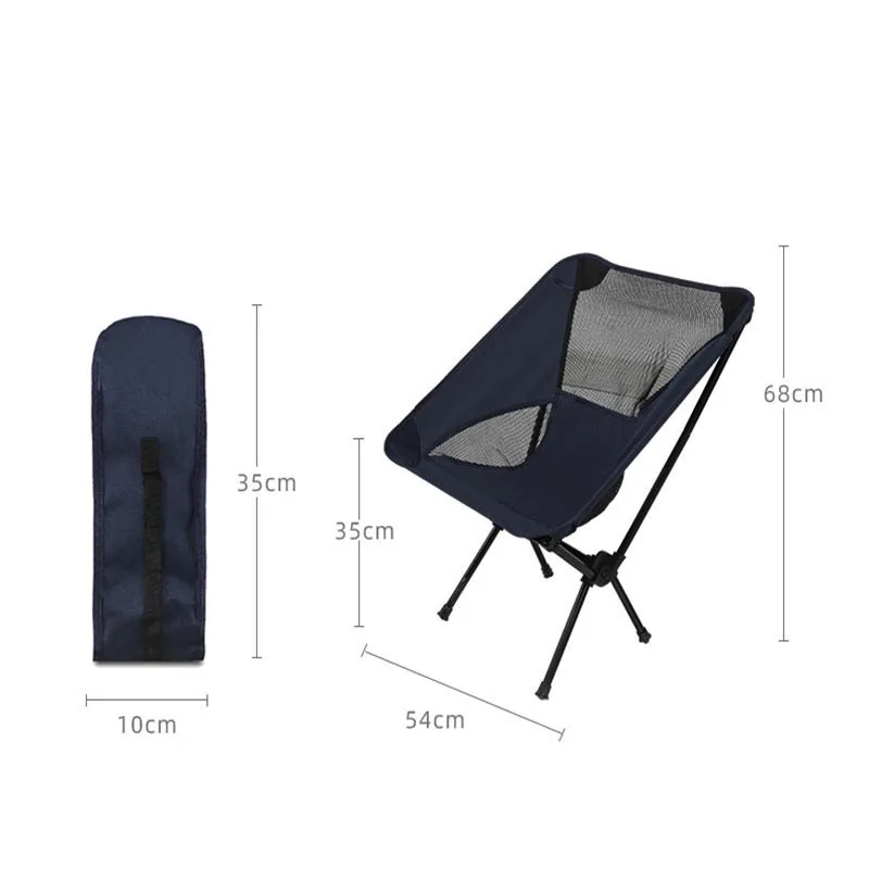 

Outdoor Folding Chair Ultralight Travel Camping Fishing Seat Hiking Picnic Chair BBQ Backpack Sofa Chairs Home Garden