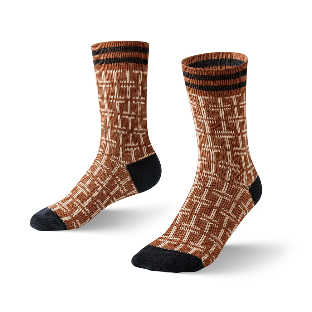 

Spring Autumn Winter INS Women Fashion Socks Hand-Stitch Lady's Classic Retro Quarter Sock Two-Way Knitting Cotton Women Socks
