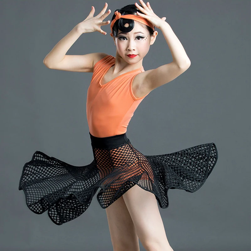 Платье для латиноамериканских танцев девочек Танго Румба ча-ча Самба одежда