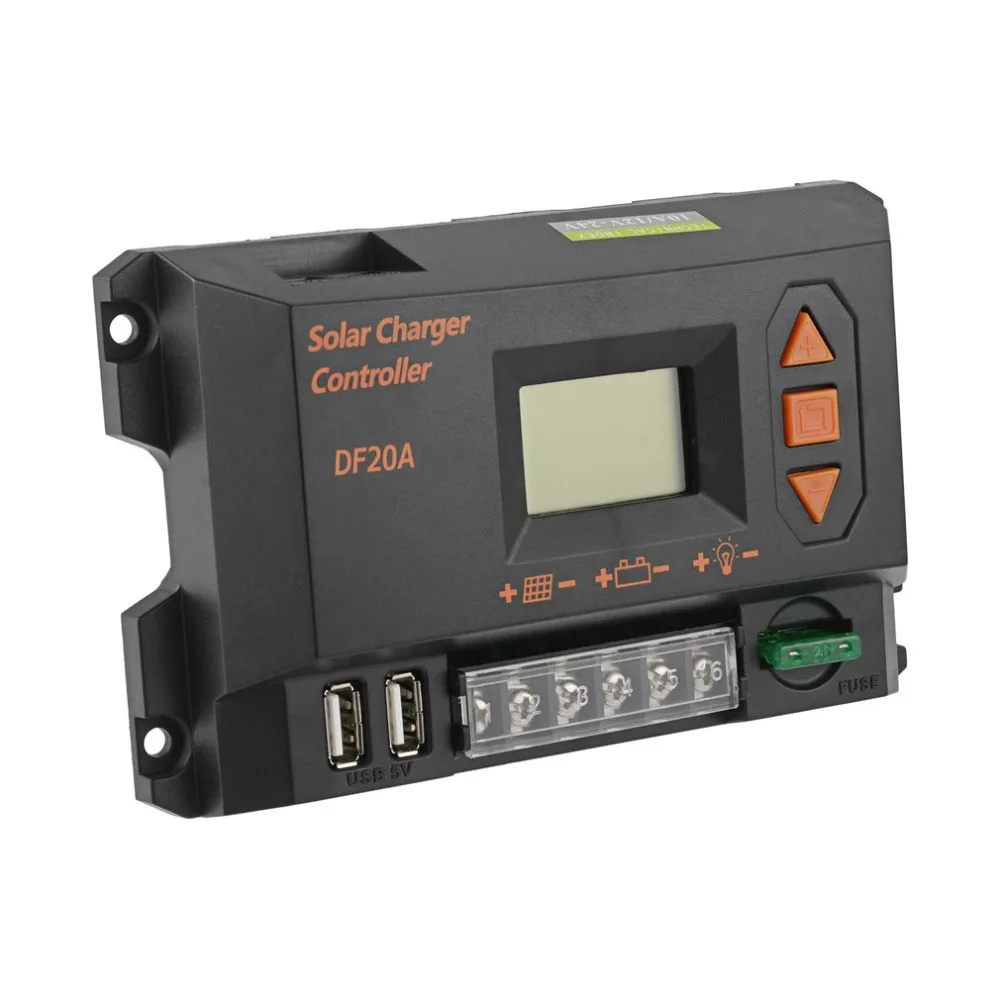 Устройство управления солнечным зарядным устройством ШИМ 20 А 12 В/24 В