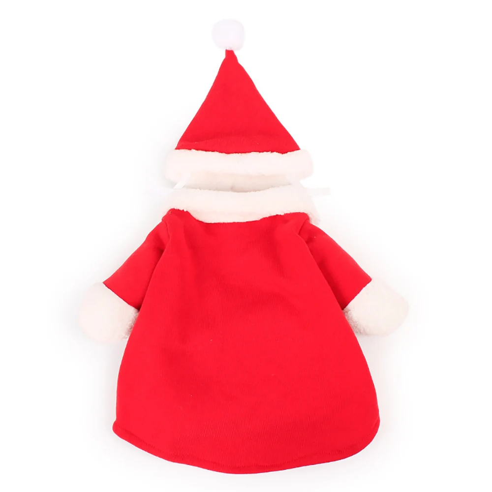 Зимняя одежда для собак костюм кошки Санта Клауса Новогодняя Французский