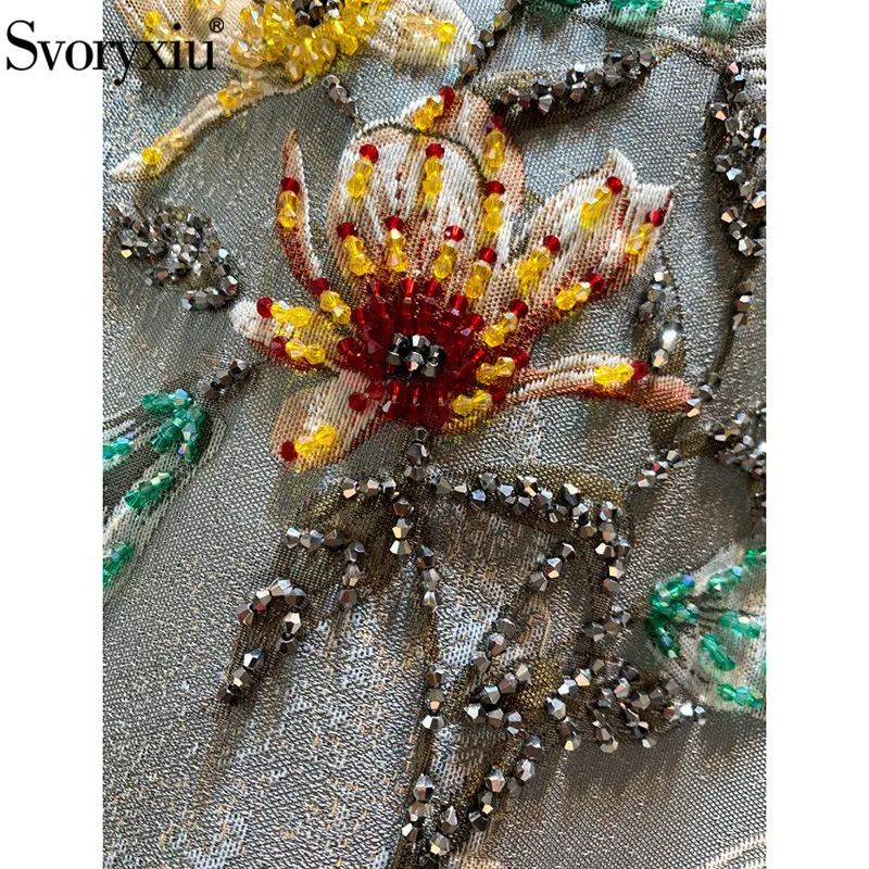 Женское жаккардовое платье Svoryxiu разноцветное винтажное платье-чехол с принтом