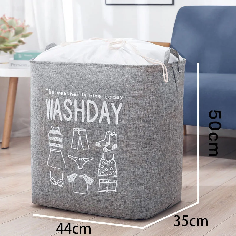 

75L Foldable Waterproof Storage Bag For Dirty Clothes Toy Laundry Basket Bathroom Dirty Clothes Storage Packing Bag Organizer