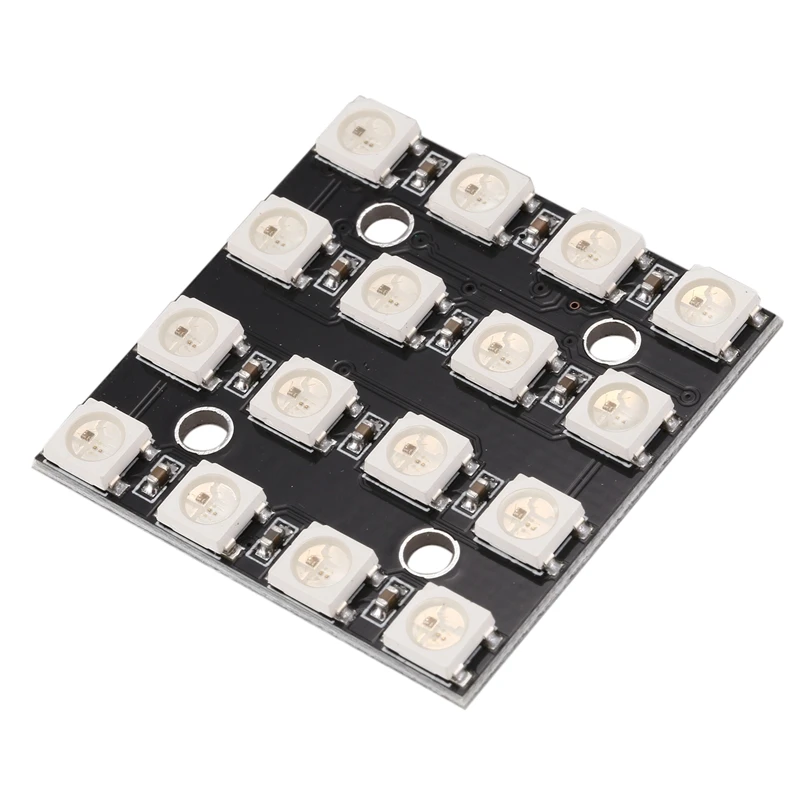 WS2812B 4x4 16 бит полный Цвет 5050 RGB светодиодный светильник Панель для