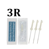 100pcs 3r permanent makeup machine eyebrow piercing needles for mosaic tattoo machine micro needle roller fast delivery