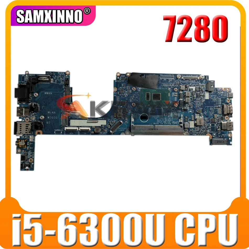 

Оригинальная материнская плата для ноутбука DELL Latitude 7280 i5-6300U материнская плата CN-09PJNK 09PJNK LA-E122P SR2F0 DDR4