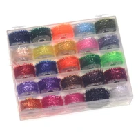 25pcsset fly tying thread for midge nymph small dry flies tying material for ice jig fly tying material soft synthetic fiber