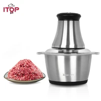 itop new electric stainless steel meat grinder meat chopper mincer kitchen food press machine sausage home appliances