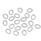 100 шт.лот открытые овальные соединительные кольца из нержавеющей стали, сетчатая проволока для ювелирных изделий, 7 размеров