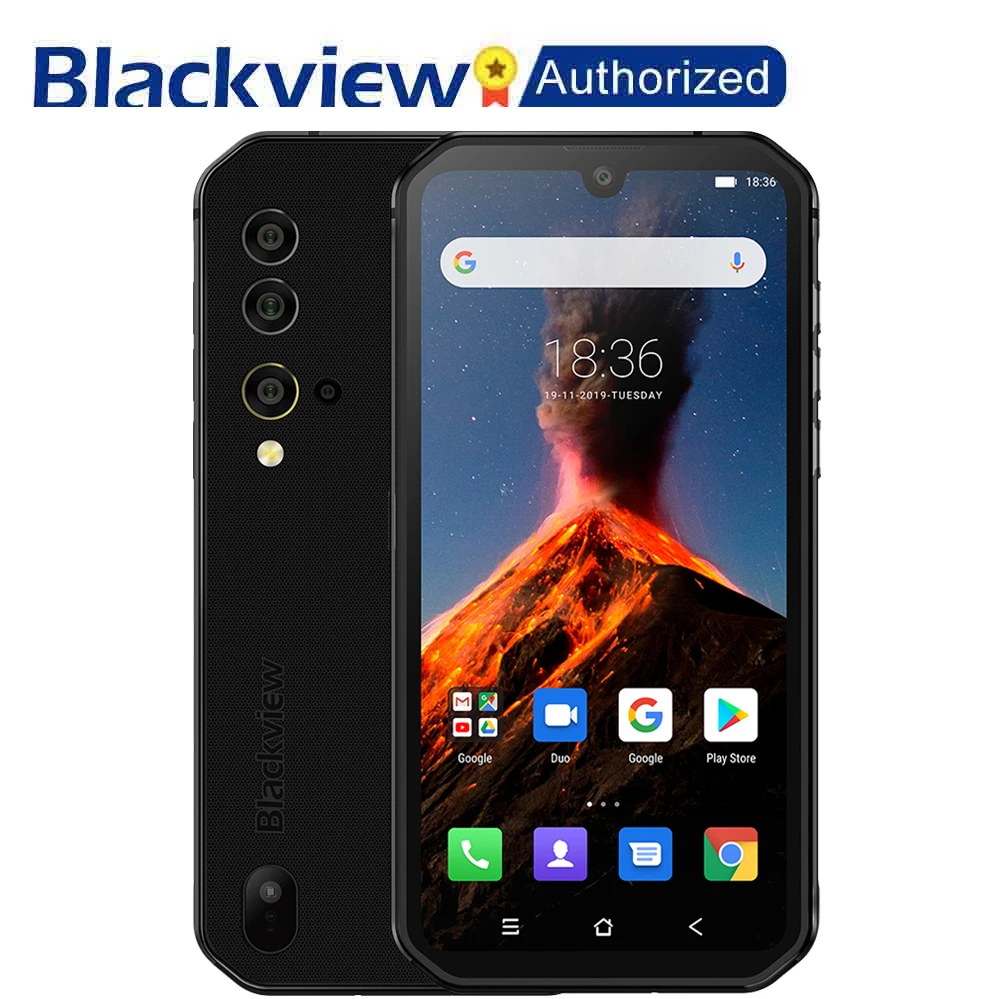 Blackview BV9900 смартфон с восьмиядерным процессором Helio P90 ОЗУ 8 Гб ПЗУ 256 ГБ Android 9 0 48 МП |