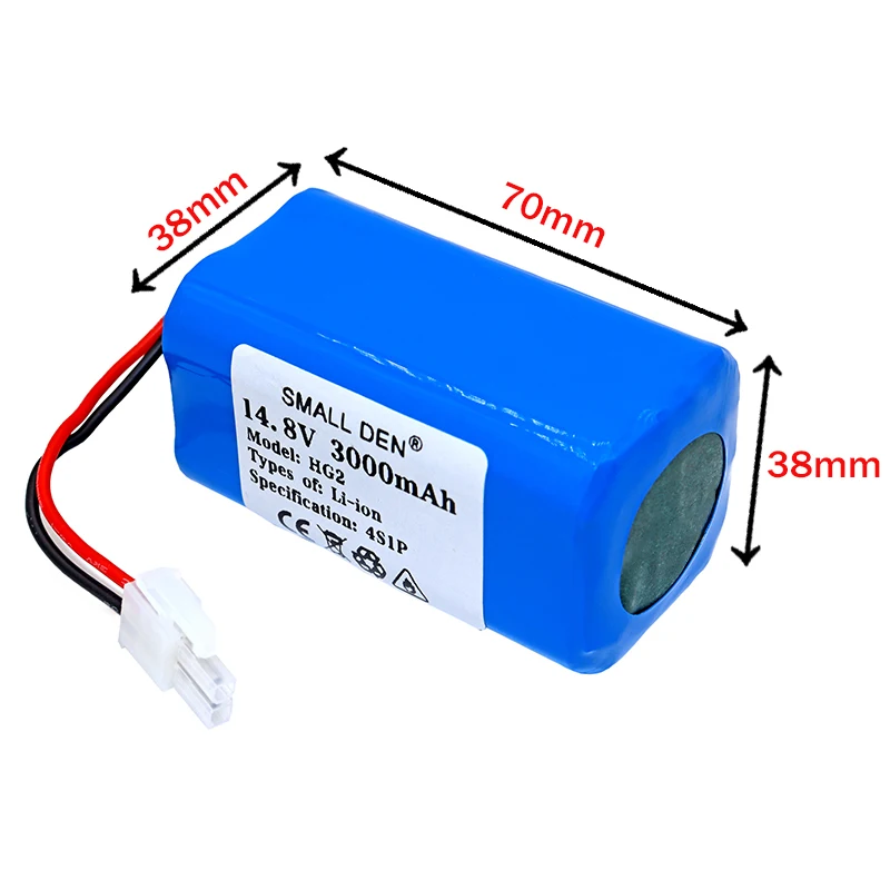 Литиевый аккумулятор HG2 14 8 18650 в 3000 Ач мАч 4S1P робот-пылесос для уборки