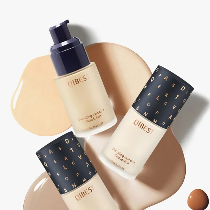 

Liquid Foundation Cream Lasting Waterproof Light Makeup Matte Full Coverage Face Concealer Brighten Skin Tone Cover Spots
