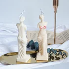Силиконовая форма для изготовления свечей в форме женского тела Венеры, изготовление воска для свечи, гипсовая форма, ручная работа