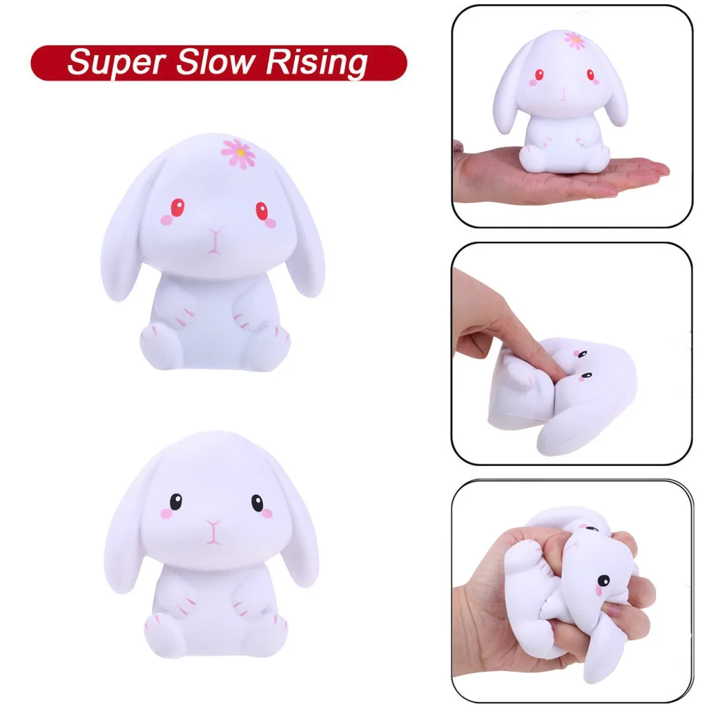 Adorable Rabbit Slow Rising Cream Scented Stress Relief Toys Stress Ball Fidget Toys Toys For Children Squish Toy