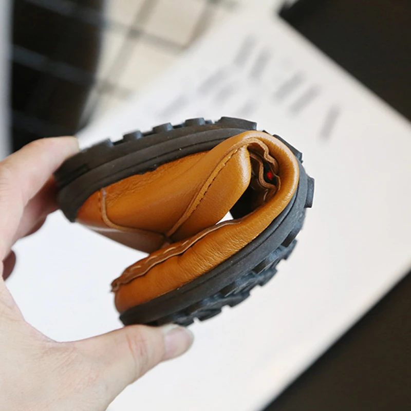 

2020 New Boys Girls kids Pu Leather Shoes Black White Unisex Loafers Shoe Children Fashion Casual Shoes Brand Boy Loafers Shoes