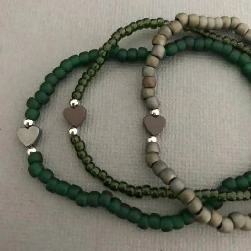 Модные женские богемные браслеты Набор браслетов винтажная бусина