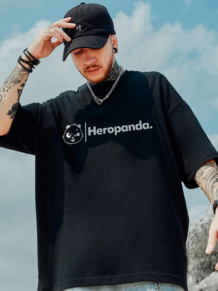 

Trendy Brand Plus Size Short-sleeved T-shirt Men's Trend Loose Simple Fat Fat Bottoming Shirt Half-sleeved Summer