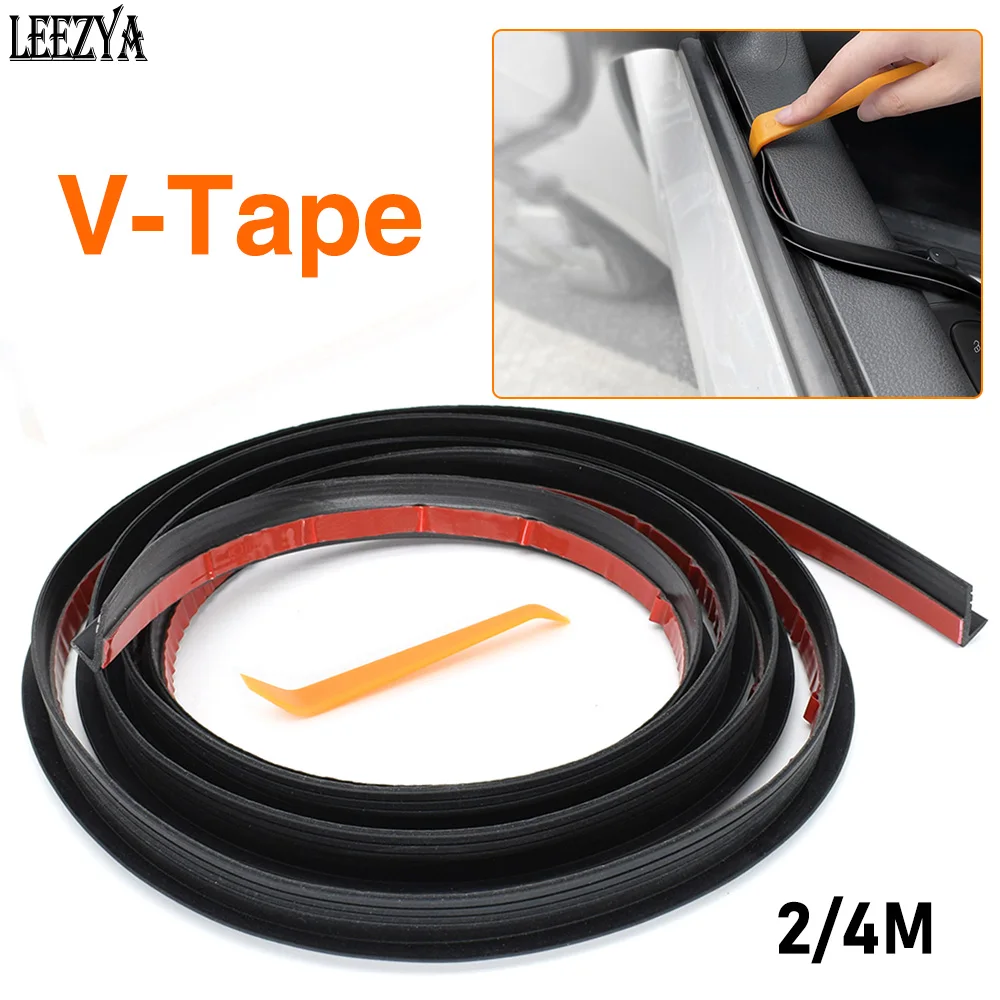 

Car Window Sealing Strip Noise Insulation Side Window Lift Seal Strips Universal Auto Rubber Filler V Shape Weatherstrip Sealant