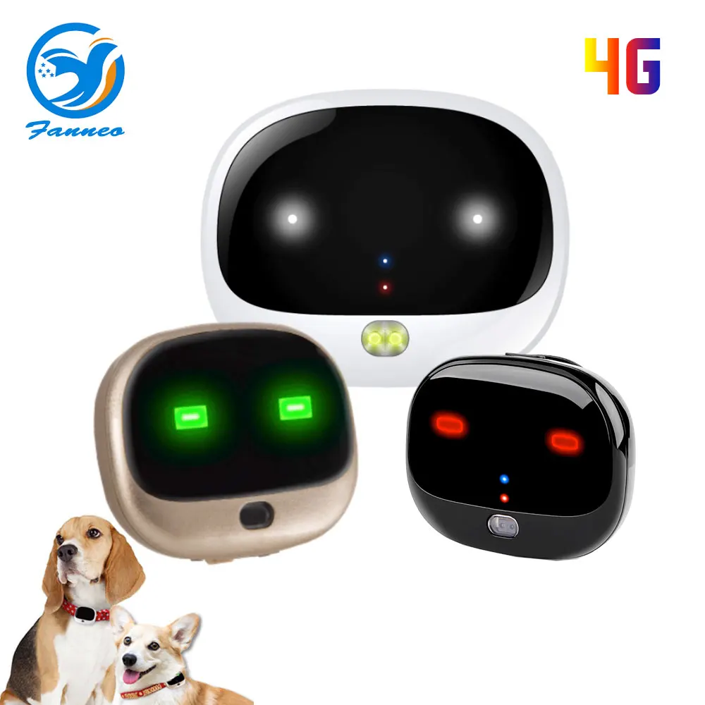 Мини GPS трекер для собак и кошек 4G LTE светодиодный светильник с функцией