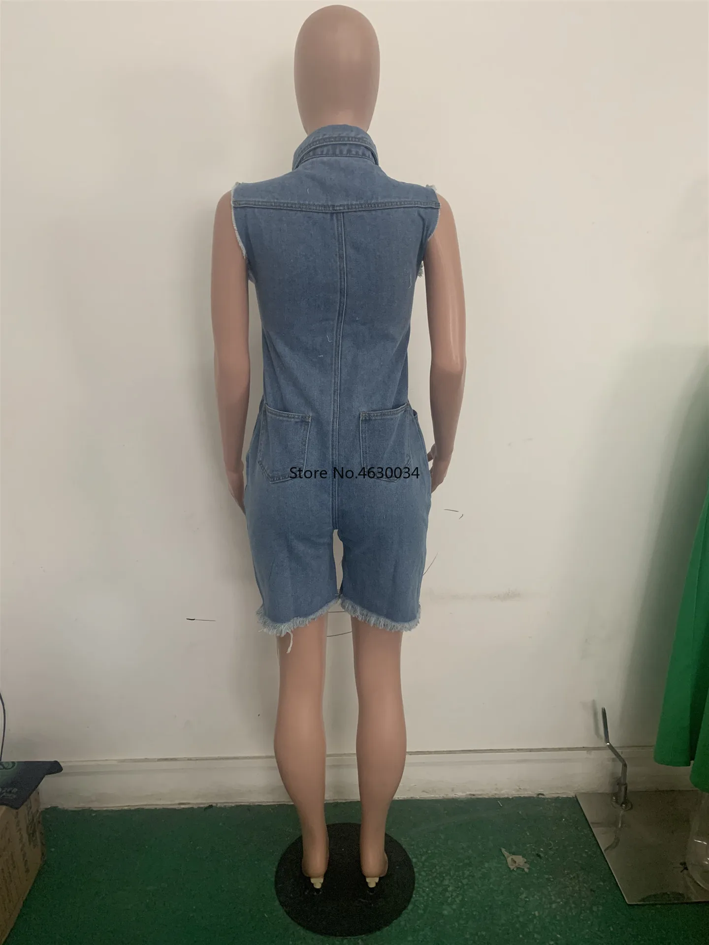 Летний женский модный джинсовый комбинезон на пуговицах в уличном стиле