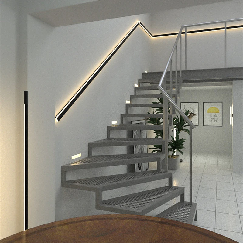 Современная Водонепроницаемая светодиодная уличная настенная лампа с длинной