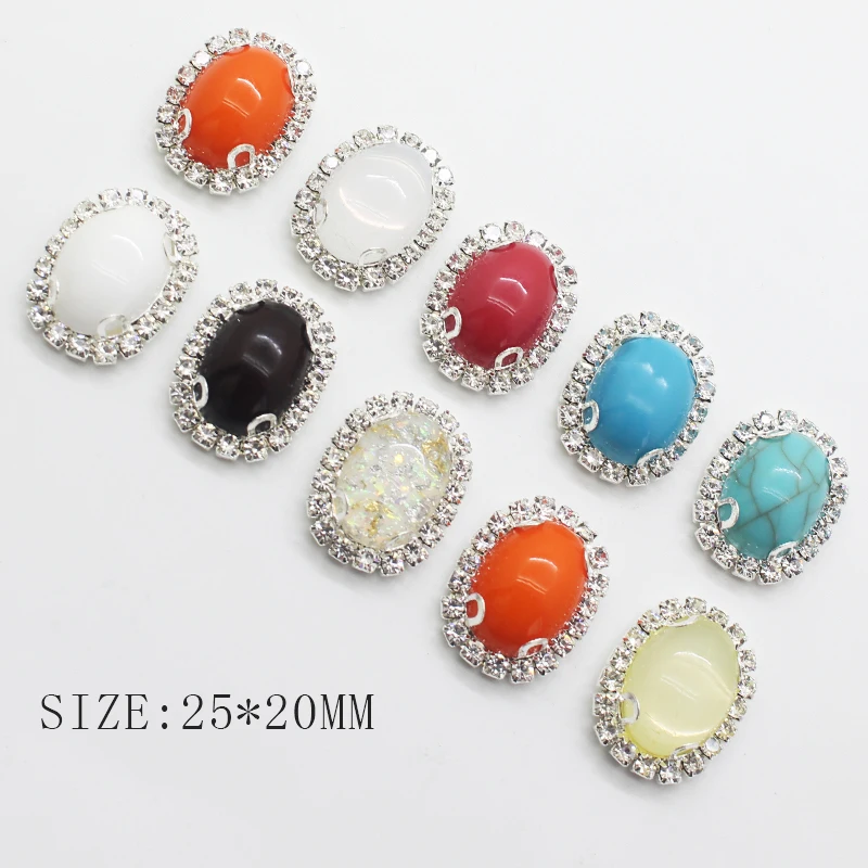 

Брошь-стразы, выпуклая, со стразами, 10 шт.