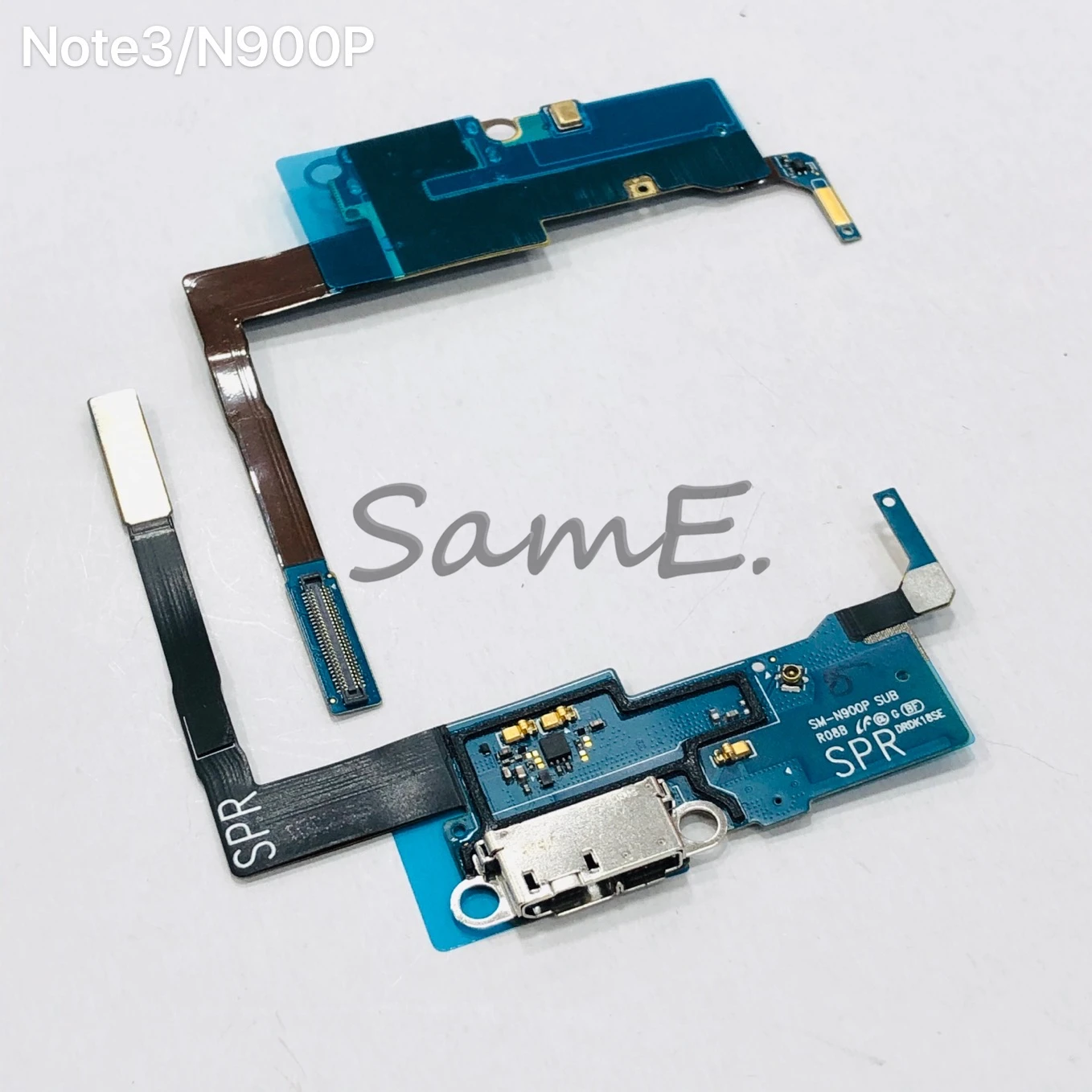 Плата гнезда USB с гибким кабелем и микрофоном для Samsung Note3 2 N900 N9005 N900A N7100 (5 штук).