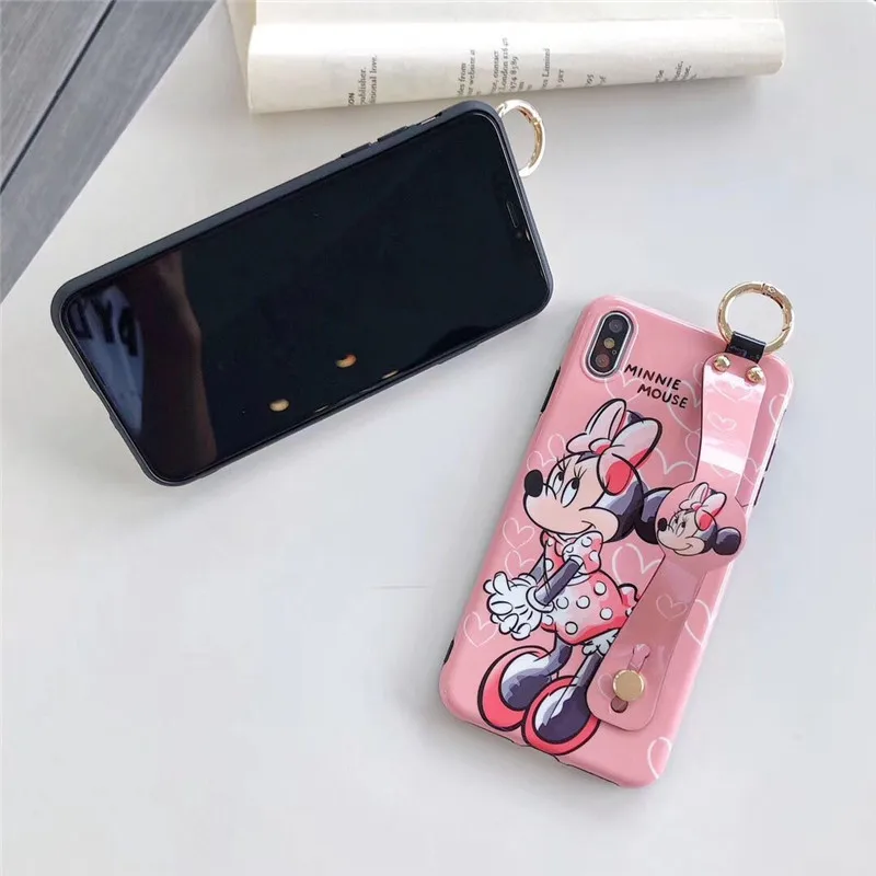 Ourpho-IMD мягкий чехол с эффектом потертости для iPhone X, XR, XS, MAX, чехол на запястье с маленьким животным для iPhone 6, 6s, 7, 8 plus, чехол