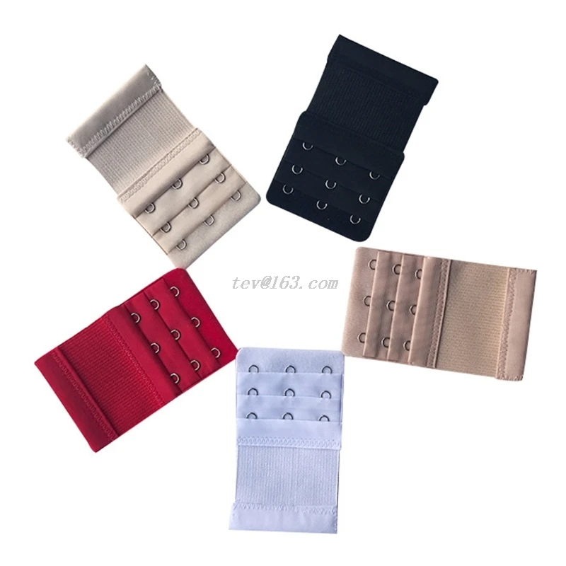 Женский 3 крючка ряда бюстгальтер удлинитель Мягкий ремень удлиненная пряжка |