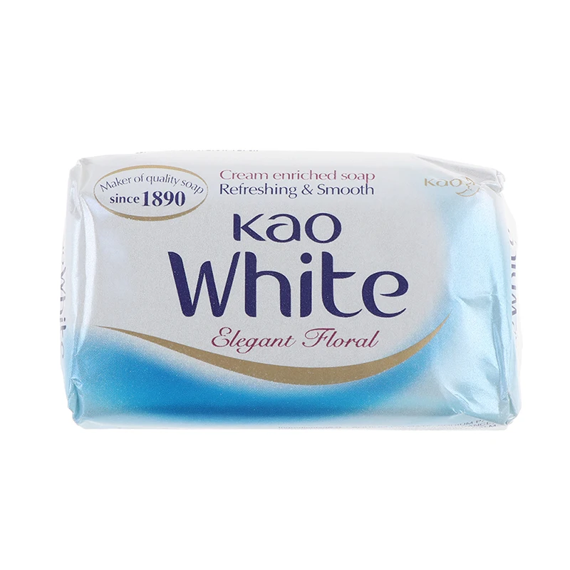 

1PCS Milk Soap White Elegant Floral Cleansing Oil Bath Soap Moisturizing Imported 130g