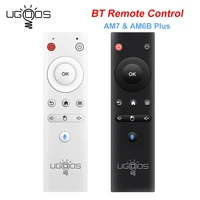 original ugoos bt voice remote control replacement gyroscope air mouse for ugoos am7 am6b plus am6 plus android smart tv box