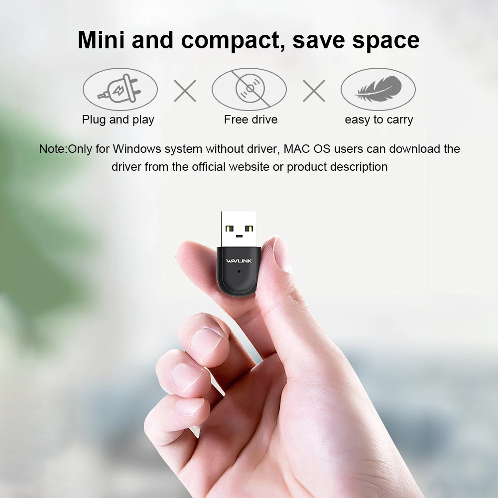 

Free Driver Mini USB Wifi Adapter Dual Band 2.4G/5G Wifi Network Card Antenna Wireless Wifi Receiver for Windows 7/8/10 Mac OS