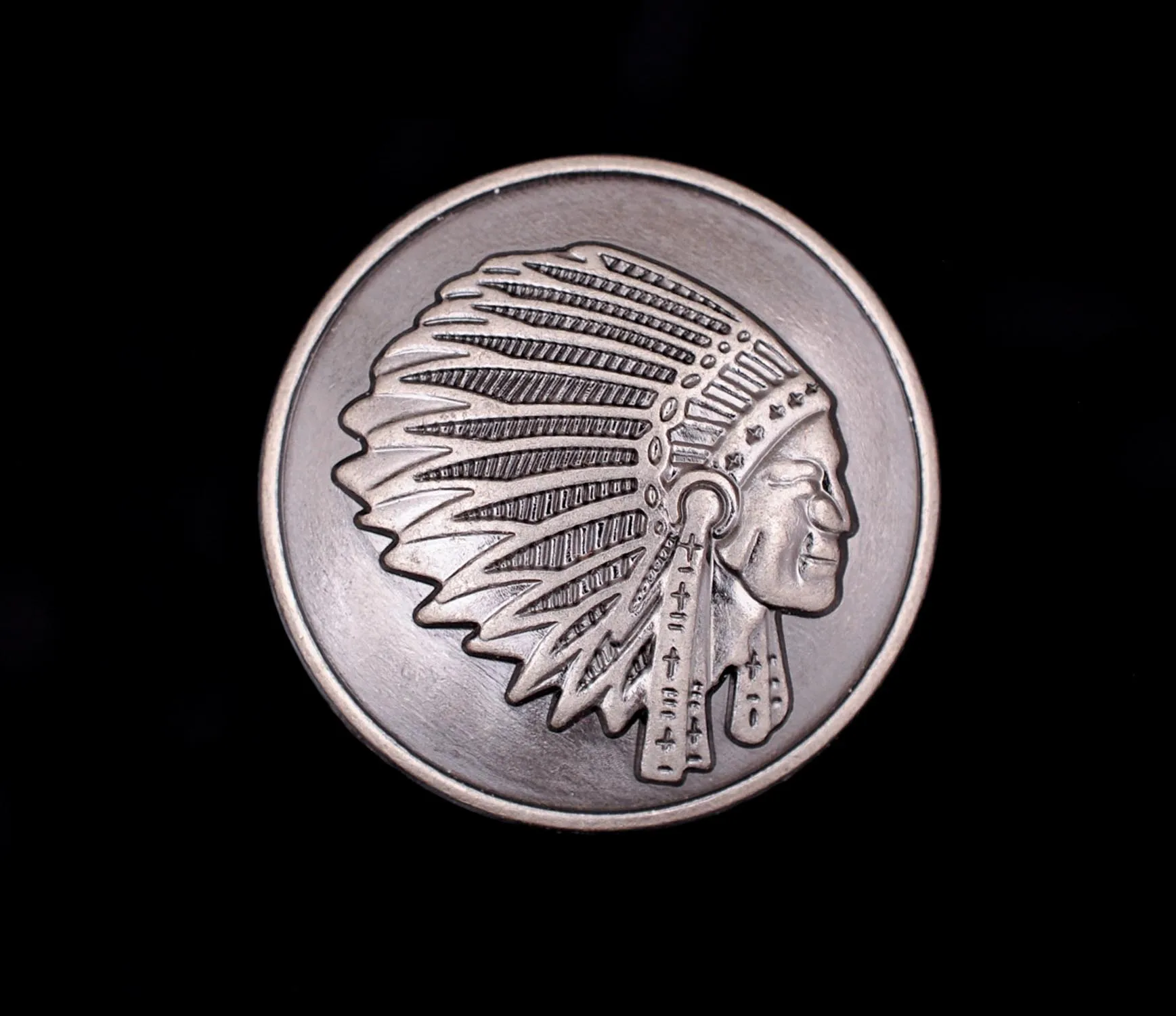 10 шт. 1-3/" античное серебро индийская голова Liberty Хобо никель монета Concho отвертка для кожаный кошелек ремень седло Декор