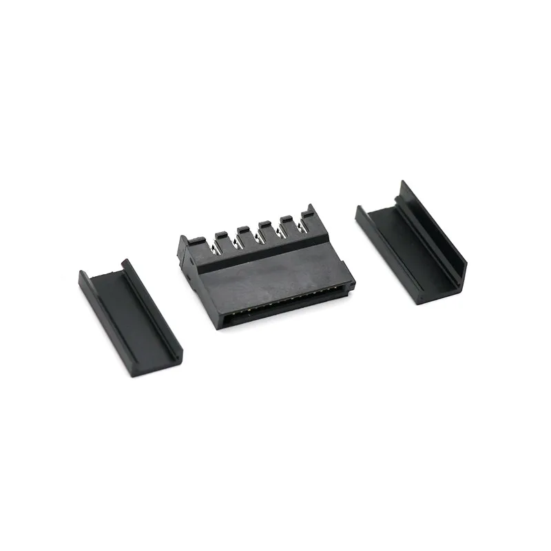 Angitu Crimp SATA 15Pin Female Power Connector with End Cap, Pack of 10 image 2