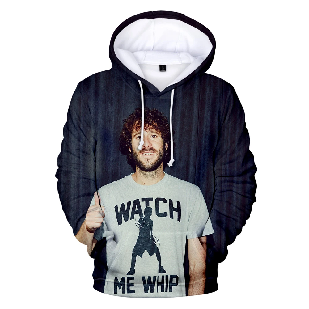 

Худи в стиле американского рэпера Lil Dicky 3D для мужчин и женщин, модная популярная Осенняя Красивая толстовка с 3D рисунком, с капюшоном в стиле...