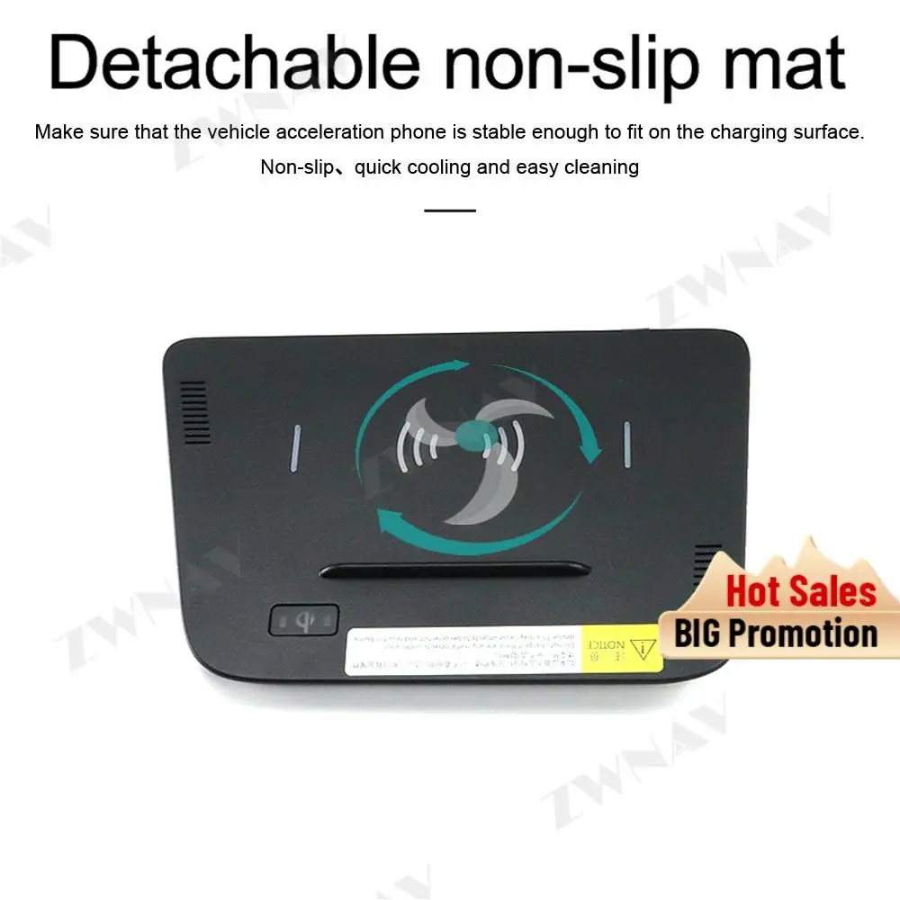 Автомобильное умное Беспроводное зарядное устройство QI для KIA Sportage R 2017 2018