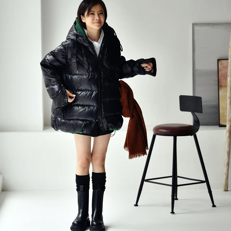 Пуховик MICOCO Y3679C с капюшоном короткий модный пуховик в Корейском стиле ярким