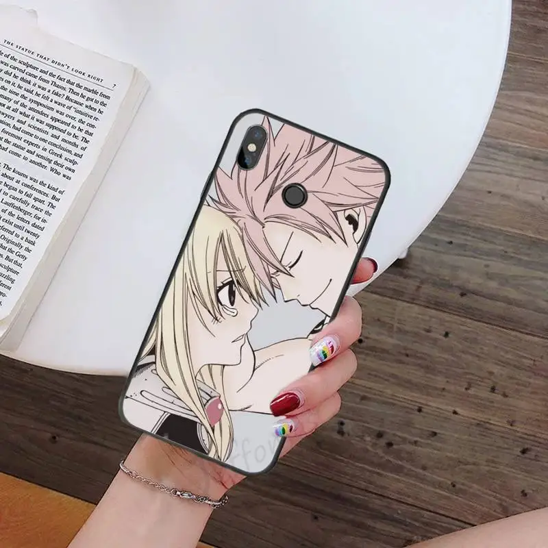 

Fairy Tail Anime Natsu Lucy Phone Case For Xiaomi Redmi note 7 8 9 t k30 max3 9 s 10 pro lite