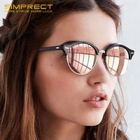 simprect tr90 vintage polarized sunglasses women 2022 retro round sunglasses men uv400 drivers anti glare sun glasses for men