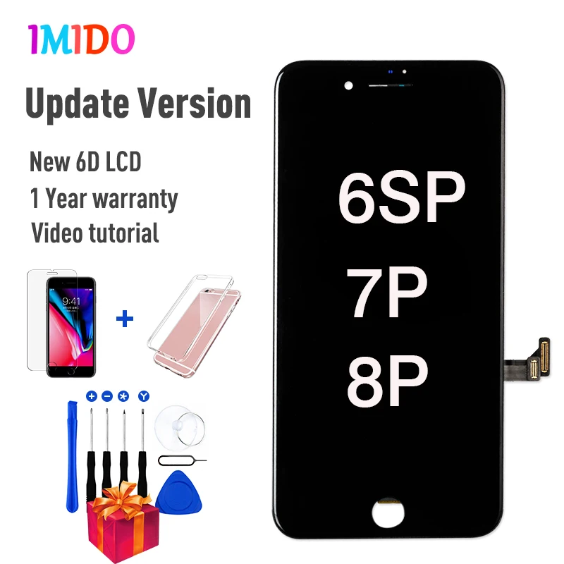 

Модернизированный ЖК-экран для iPhone 6S 7 8 Plus дисплей 3D Сенсорная панель дигитайзер сборка 7P 8 P класс AAA + + + Замена 100% протестирована