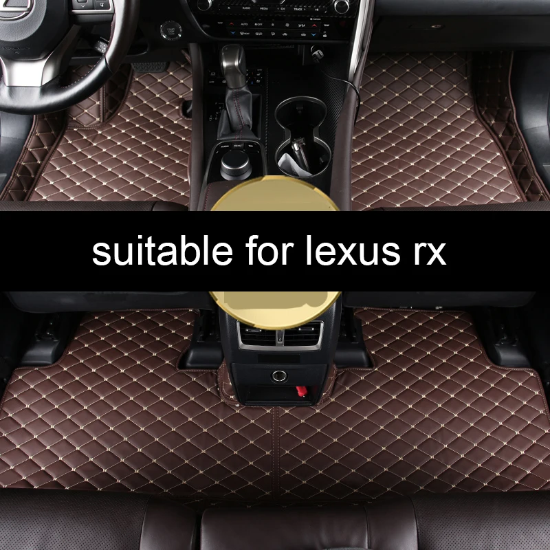 Кожаные автомобильные коврики Lsrtw2017 для Lexus Rx Rx330 Rx400h Rx350 Rx200t Rx300 Rx450h 2003 2020 2019 2018 Rx430
