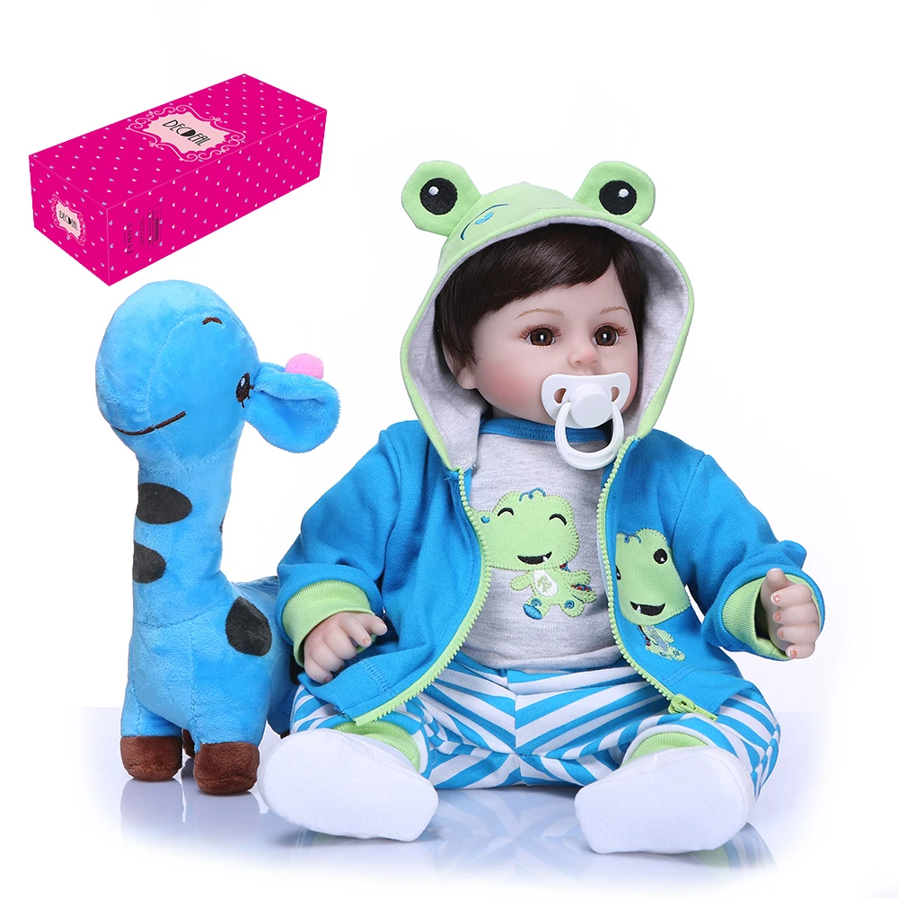Decadeal 50 см/48 см Reborn Baby Doll Реалистичного Мягкие силиконовые виниловые Детские куклы