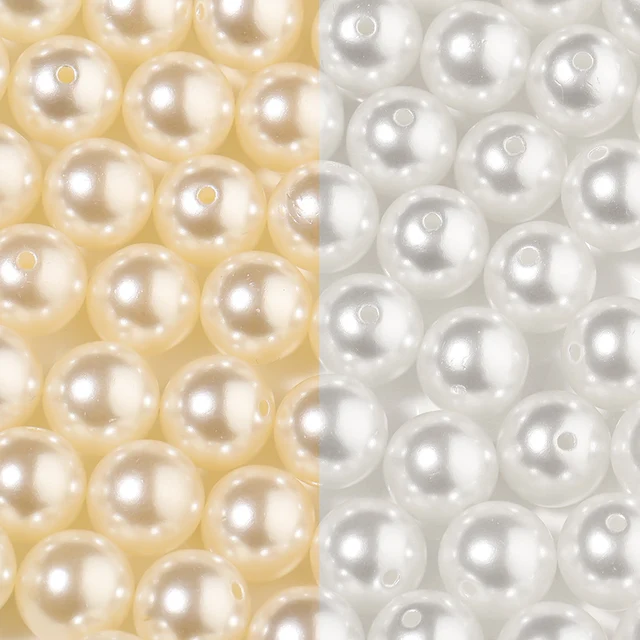 1000pcs/lot abs imitation pearl bead loose spacer beads for jewelry making white beige diy imitation garment beads diy bracelet