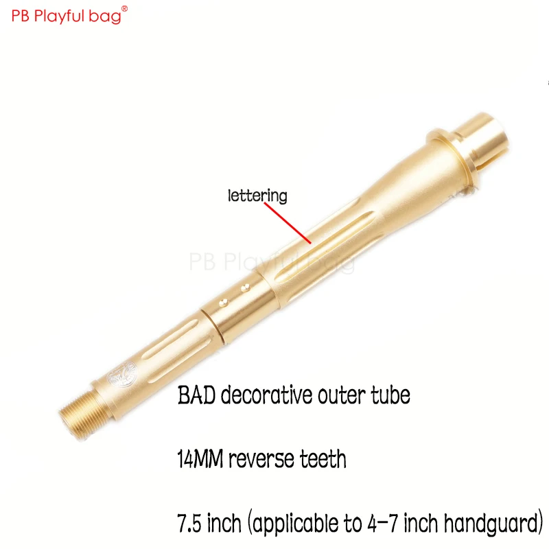 Наружная игрушка diy M4 BD556 FTTM HK416 подходит для водяного пули для ружья декоративная Наружная трубка 14 мм Обратный зуб аксессуары pd06