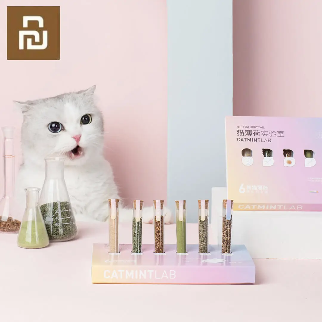 Лабораторные питомцы Xiaomi FURRYTAIL С Кошачьей Мятой привыкание к кошачьим питомцам 6