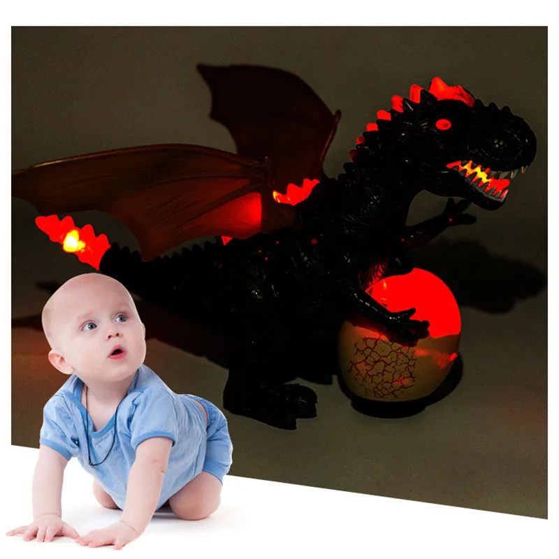 Электрический детский ходячий динозавр T Rex игрушечная фигурка с светильник кой