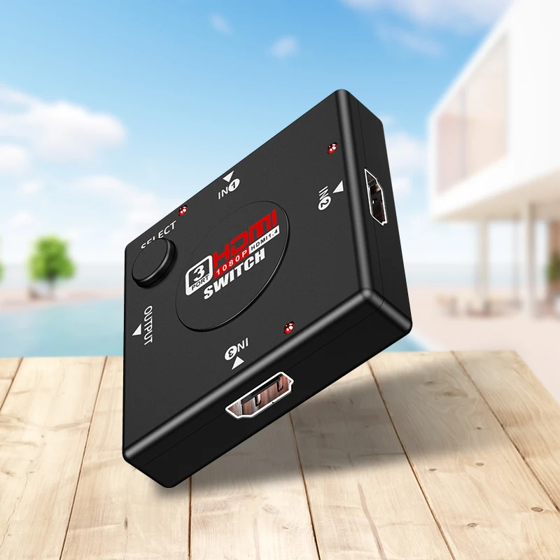 1 шт. 3 входа выход мини порта HDMI переключатель сплиттер коробка для HDTV 1080P видео