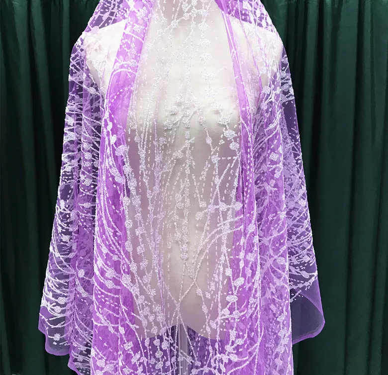 Блестящая блестящая сетчатая ткань цвета шампанского золотистого яркого